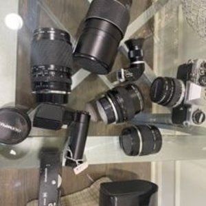 35 mm camera plus lens